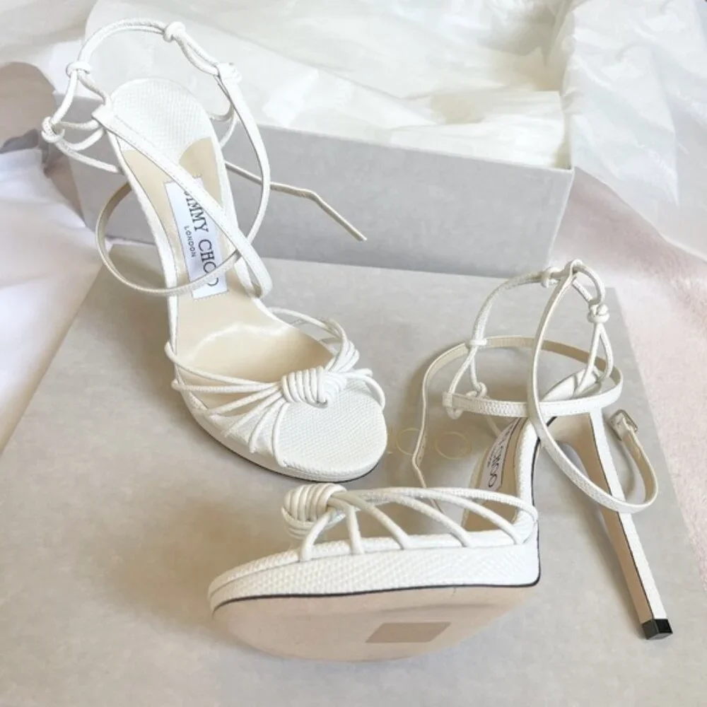 Jimmy Choo Lovella Wraparound Platform Sandals - Picture 6 of 15